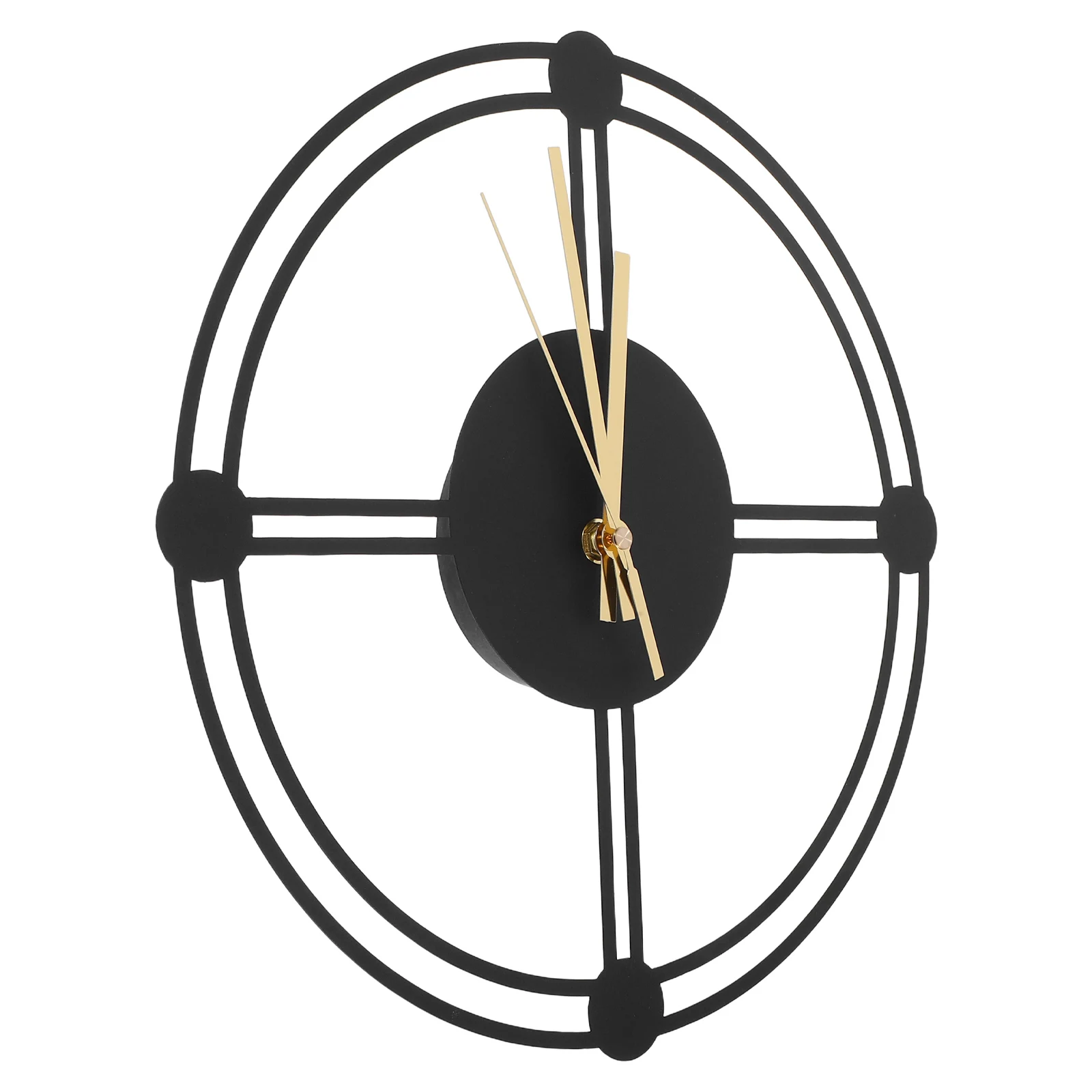 

Decorative Iron Vintage Style Silent Non Ticking For Indoor Outdoor Use Living Room Bedroom Garden Patio Kitchen Metal Analog