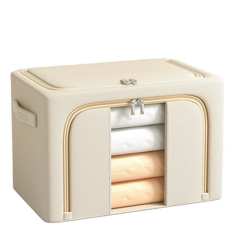 Clothing folding organizing storage box large capacity household down jacket blanket storage box universal covered storage box