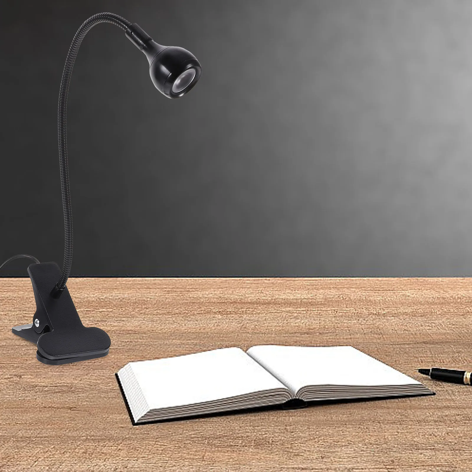 USB Eye Protection Desk Lamp 360 Degree Flexible Clip LED Light for Bedside Study Room Office Use Energy Saving Metal Student