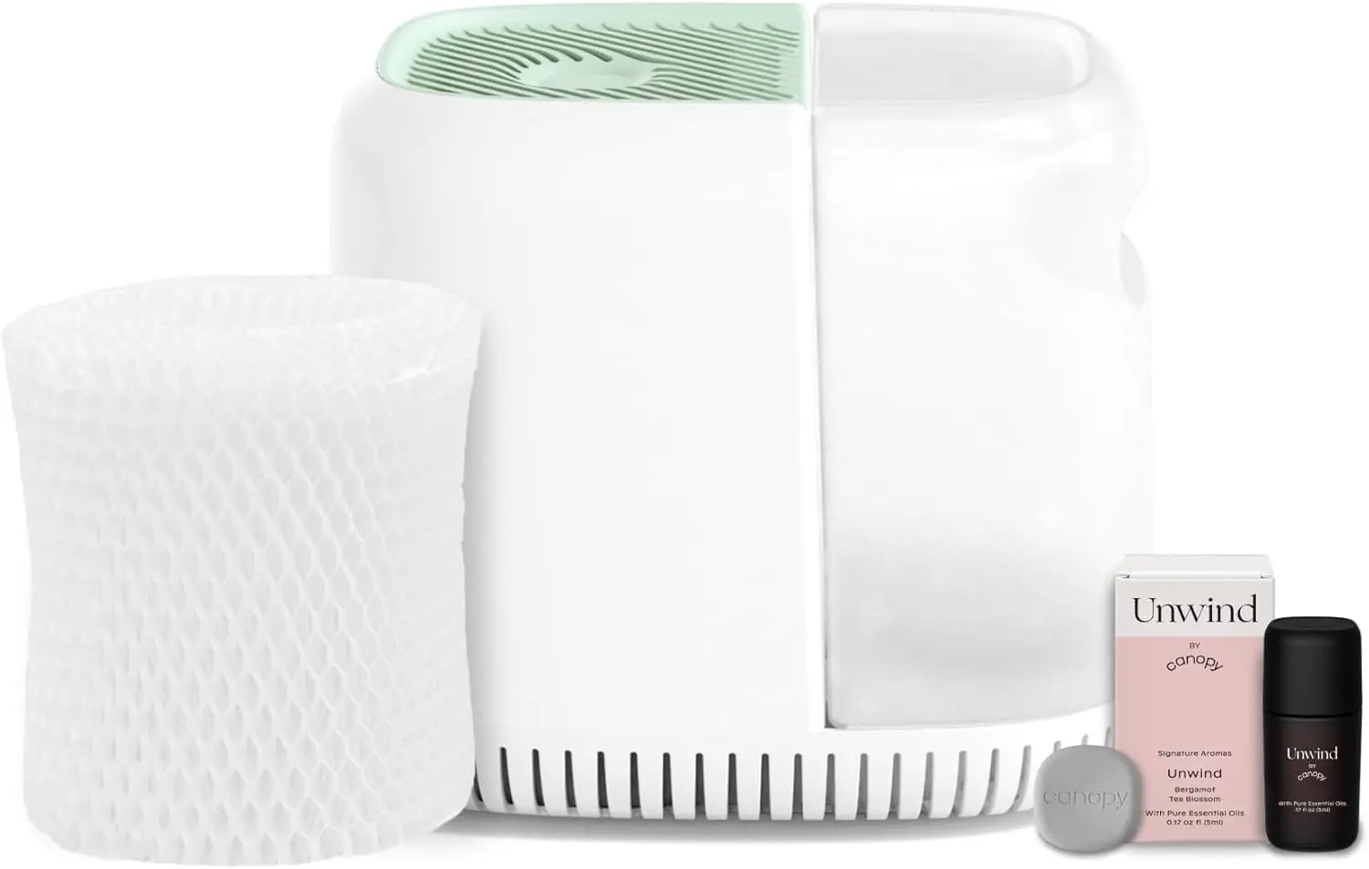 Help Alleviate Symptoms of Allergies, Flu, Cold, Dry Skin Includes Humidifier, Unwind Aroma, Filter, Power Cord & Adapter