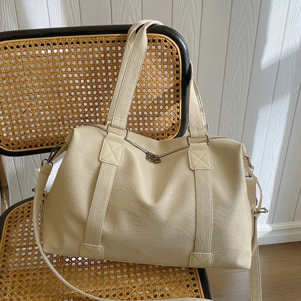 

Fashion Large Capacity Short-haul Travel Bag Waterproof Multifunctional Travel Tote PU Leather Travel Luggage Handbag Travel