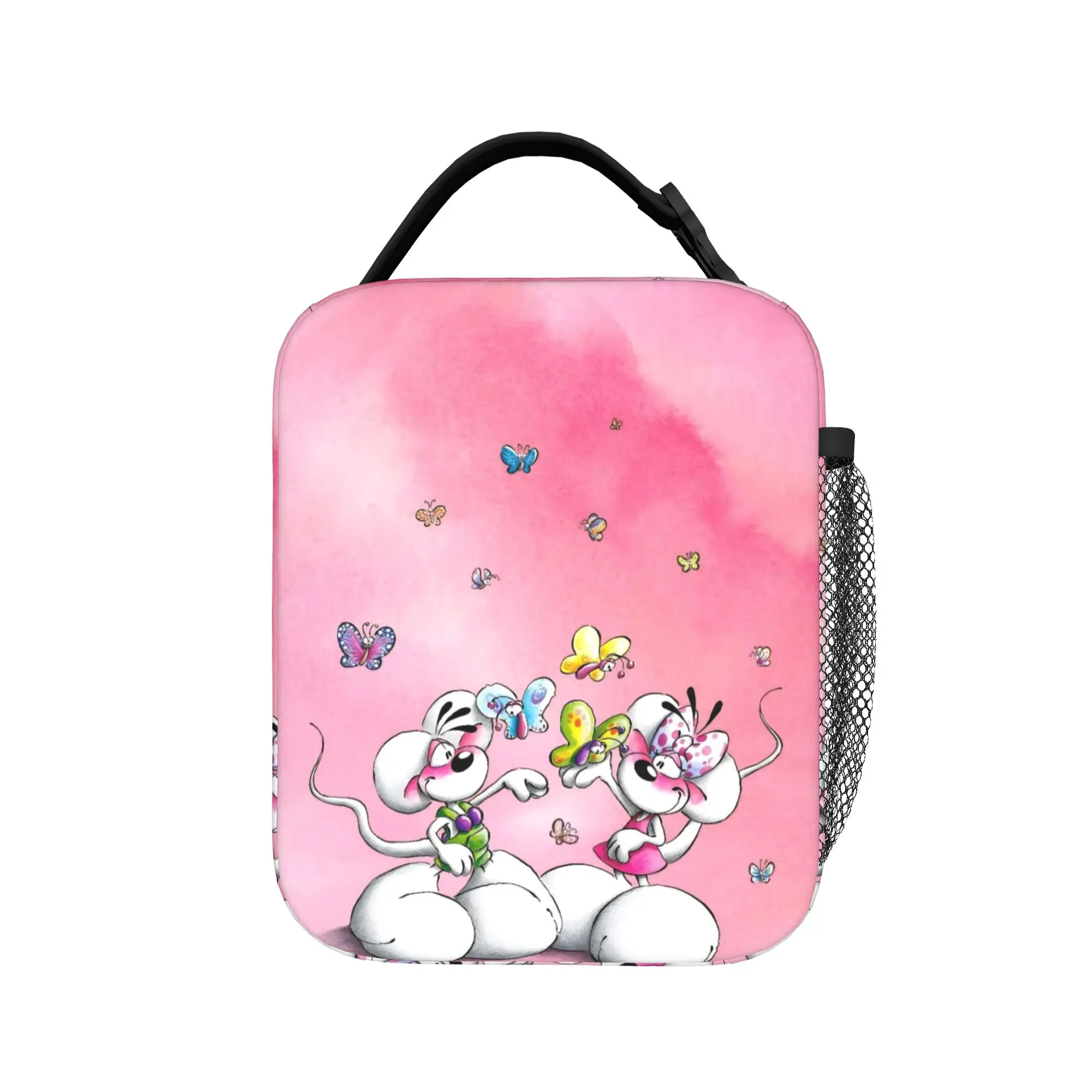 Cute Cartoon D-Diddl Mouse Thermal Insulated Lunch Bag for Picnic  Portable Food Container Bags Thermal Cooler Lunch Box