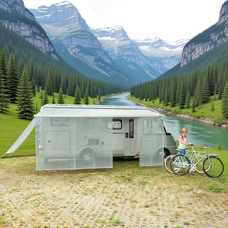 1 Stück RV-Markisen-Sonnenschutz, Sichtschutz, Frontplatte für Wohnmobil, Wohnwagen, Camper, 190 x 100 cm