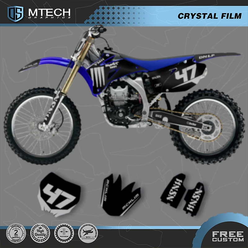 

DSMTECH Custom Team Motorcycle Graphics Decal Stickers Kits For YAMAHA YZF250 YZF450 2006 2007 2008 2009 003