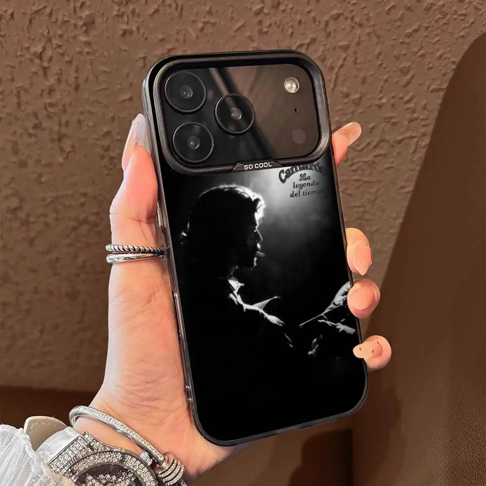 حافظة هاتف C-Camaron De La Isla لهاتف iPhone 17,16,15,14,13,12,11,Pro,Max,Plus,E,Air,Mini أسود رمادي IMD #2