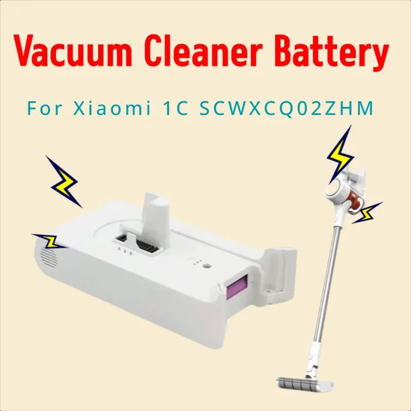 5000mAh for Xiaomi 1C SCWXCQ02ZHM Handheld Cordless Vacuum Cleaner Battery