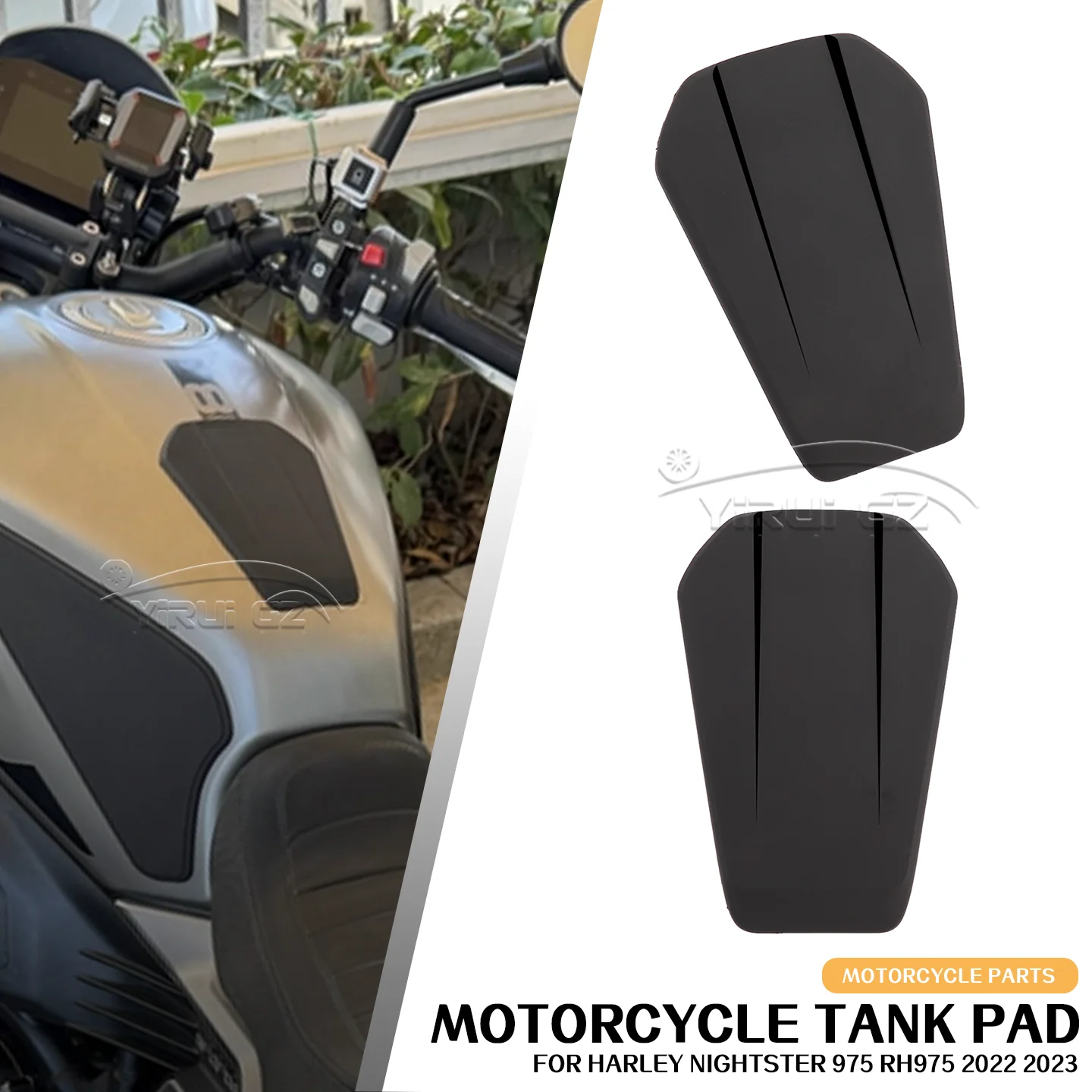 

Для Harley Nightster 975 RH975 975 мотоциклетный топливный бак, тяговая накладка, центральная наклейка, боковая наклейка, газовая наколенница, защита от царапин