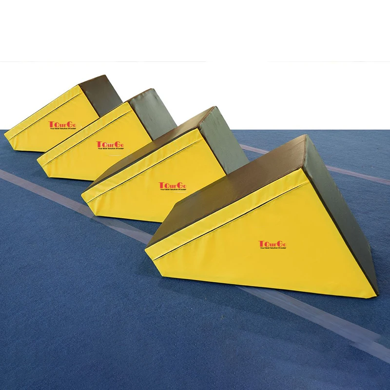 Amerykańskie stopnie gimnastyczne American Athletics G2N, skośne stopnie do ćwiczeń, tor przeszkód Ninja Warrior, zestaw do zabawy na miękkiej powierzchni, skośne czterostopniowe stopnie dla dzieci.