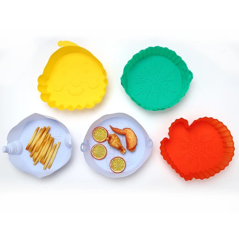 Reusable Silicone Pot Basket Air Fryer Liners BPA Free Food Safe Air Fryers Oven Accessories Silicone Oven Mat For Bottom Of Ove