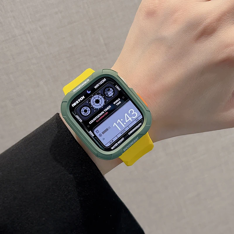 Weiche TPU-Hülle für Apple Watch 10 9 8 Gehäuse 46mm 42mm 45mm 41mm 44/40mm Ultra Schutz iWatch Series 7 SE 6 5 Stoßfänger Zubehör – Detail 11