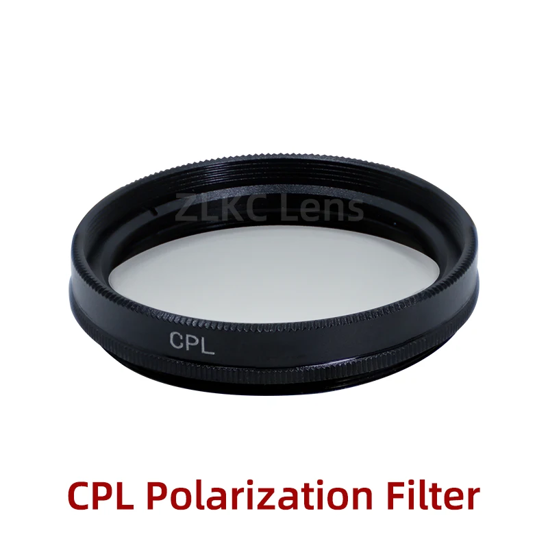 Filtro de polarización o tornillo de filtro ZLKC CPL con cerradura M25/M27/M28/M30/M30.5/M34/M35.5/M37.5/M40.5*P0.5 y M37/M39/M46/M49*P0.75