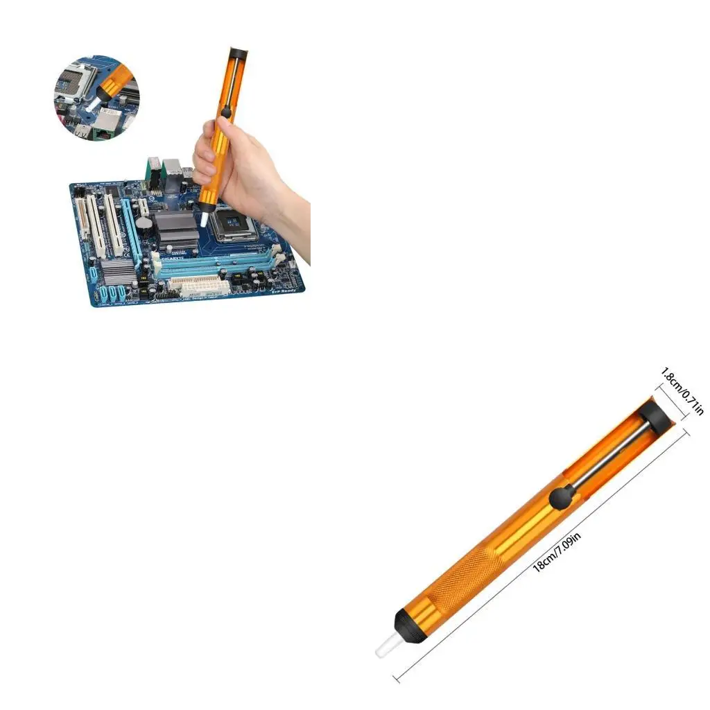 

652F Professional Solder Sucking Desoldering Pumping Tool Powerful Removal Vacuum Soldering Iron Desolver Removal Device Removal
