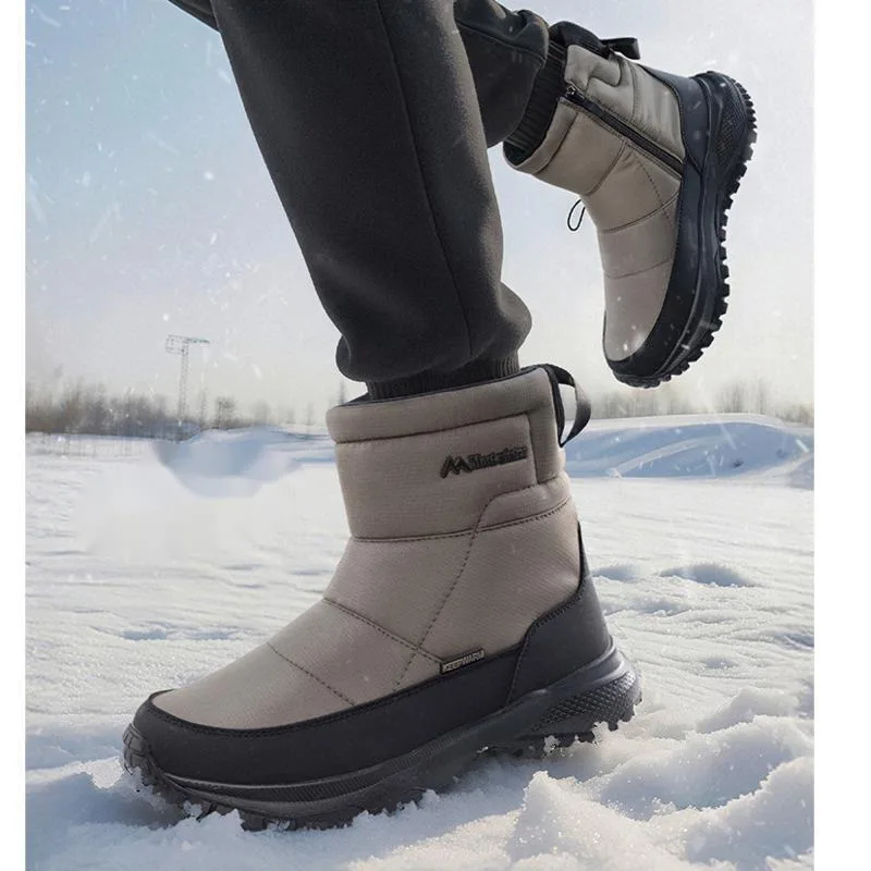 

Men's Winter Boots 2026 New Snow Boots Men Anti-Slip Waterproof Thickened Warm Winter Outdoor Boots Man Hiking Trekking Shoes