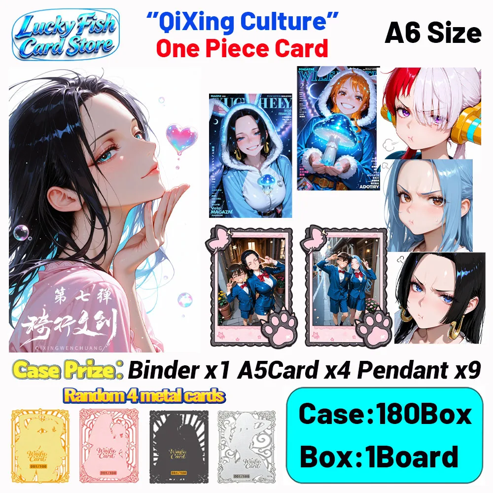 

Wholesale 2026 New QiXing Creative Studio One Piece Cards 180 Pieces A6 Size Acrylic Boards Children's Toys Birthday Gifts