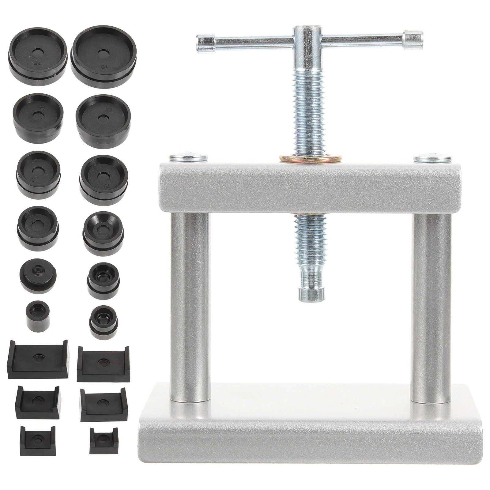 

1 set Watch Press Tool Silver Plastic Non Scratching Easy Pressure Control Suitable Most Sizes Repair Replacement Watch