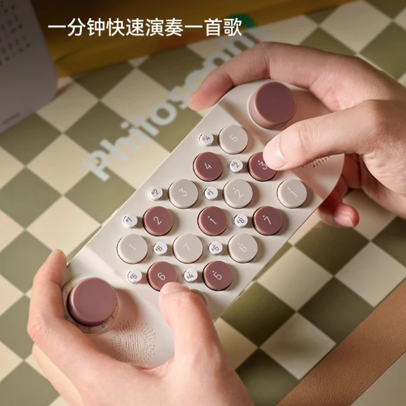 Fapura Pocket Music Keyboard Mini Piano Electronic Piano Learning to Play Sing Arrange MIDI Children's Toy Instruments Bluetooth