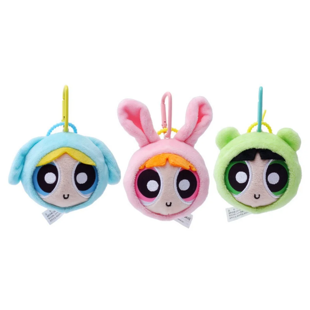8 cm Originele PowerPuff Meisjes Z Gevulde Pluche Pop Hangers Cartoon Boterbloem Bellen Bloesem Rugzakken Sleutels Opknoping Pop Geschenken