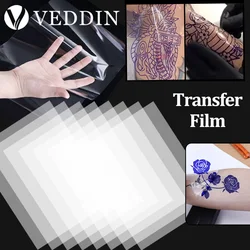 100/50pcs Transparent Tattoo Transfer Paper Film Tattoo Stencil Clear Thermal Tattoo Transfer Film Paper Tattoo Accessories