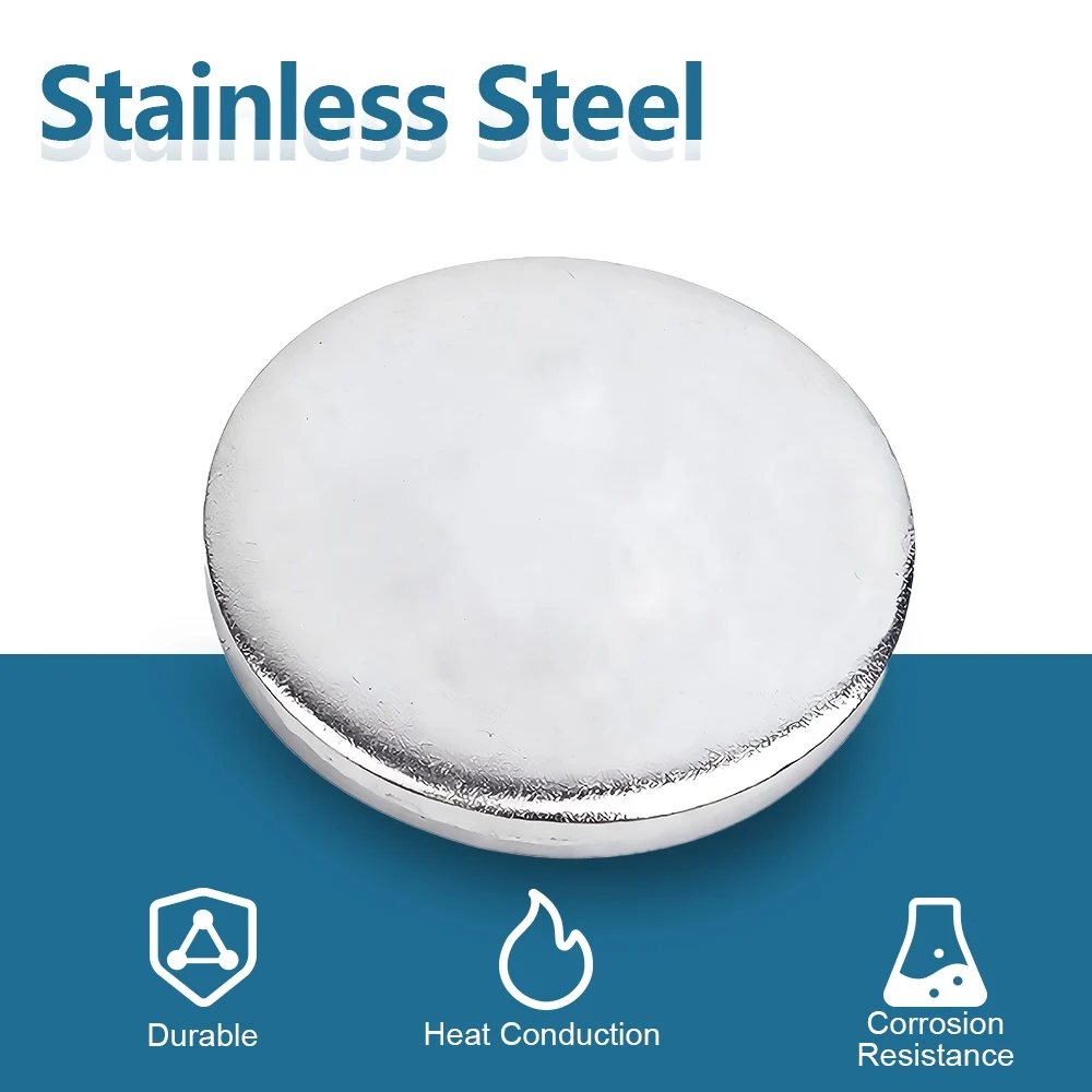1~20pcs Solid Disc Washer without Hole Stainless Steel M2 M5 M6 Round Flat Gasket Pad