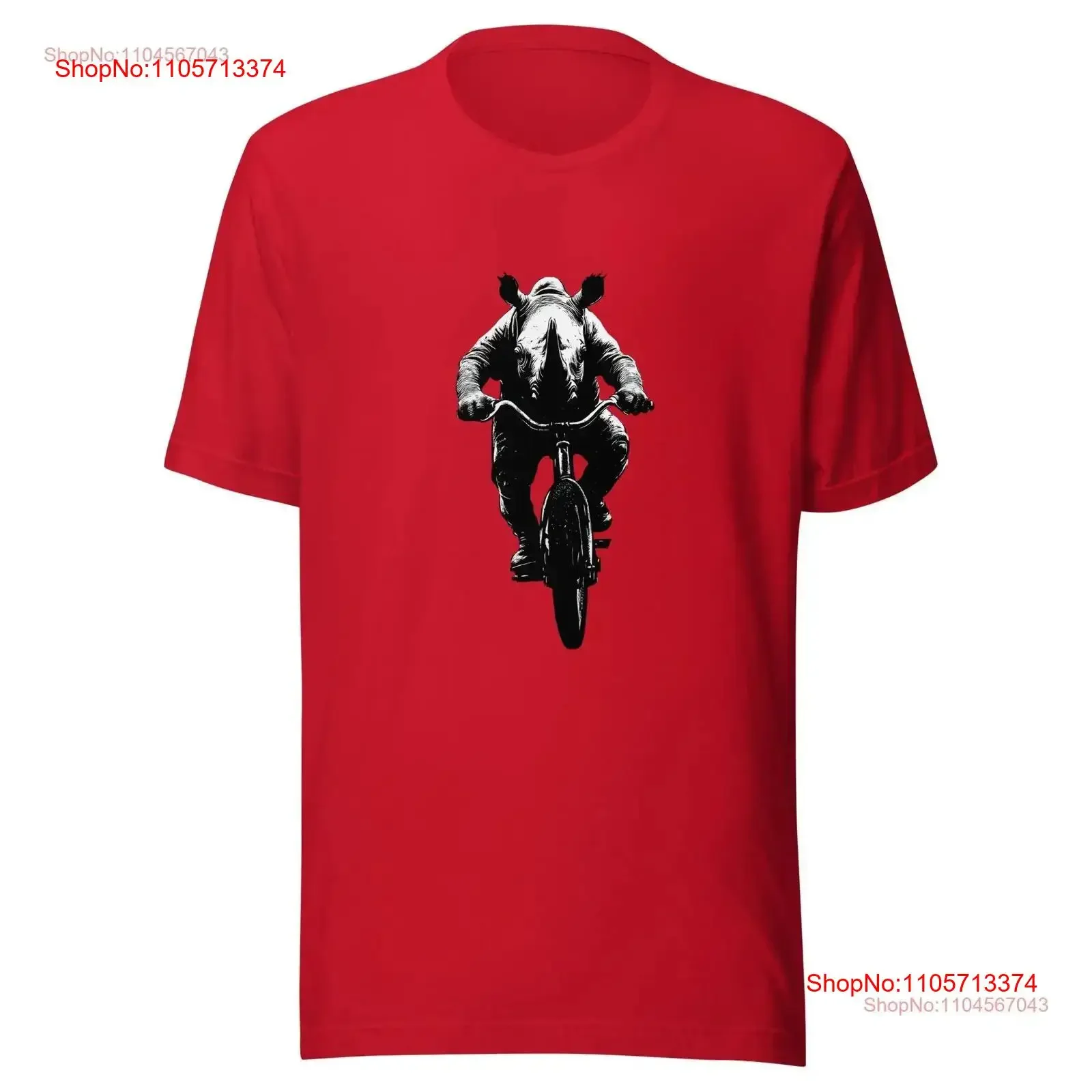 T Shirt Rhino Rider The Cycling Heavyweight vintage Washed graphic fashion Casual Breathable streetwear Slightly Stretched
