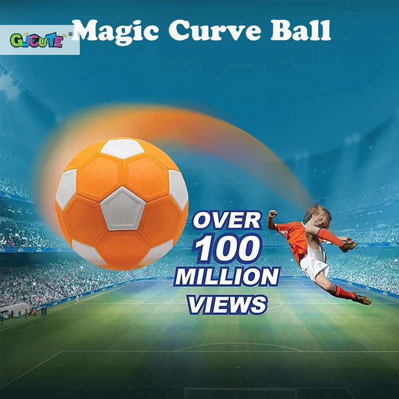 Curve Swerve pallone da calcio giocattolo da calcio magico ottimo regalo per i bambini perfetto per l'allenamento o il gioco di calcio della partita di gioco all'aperto