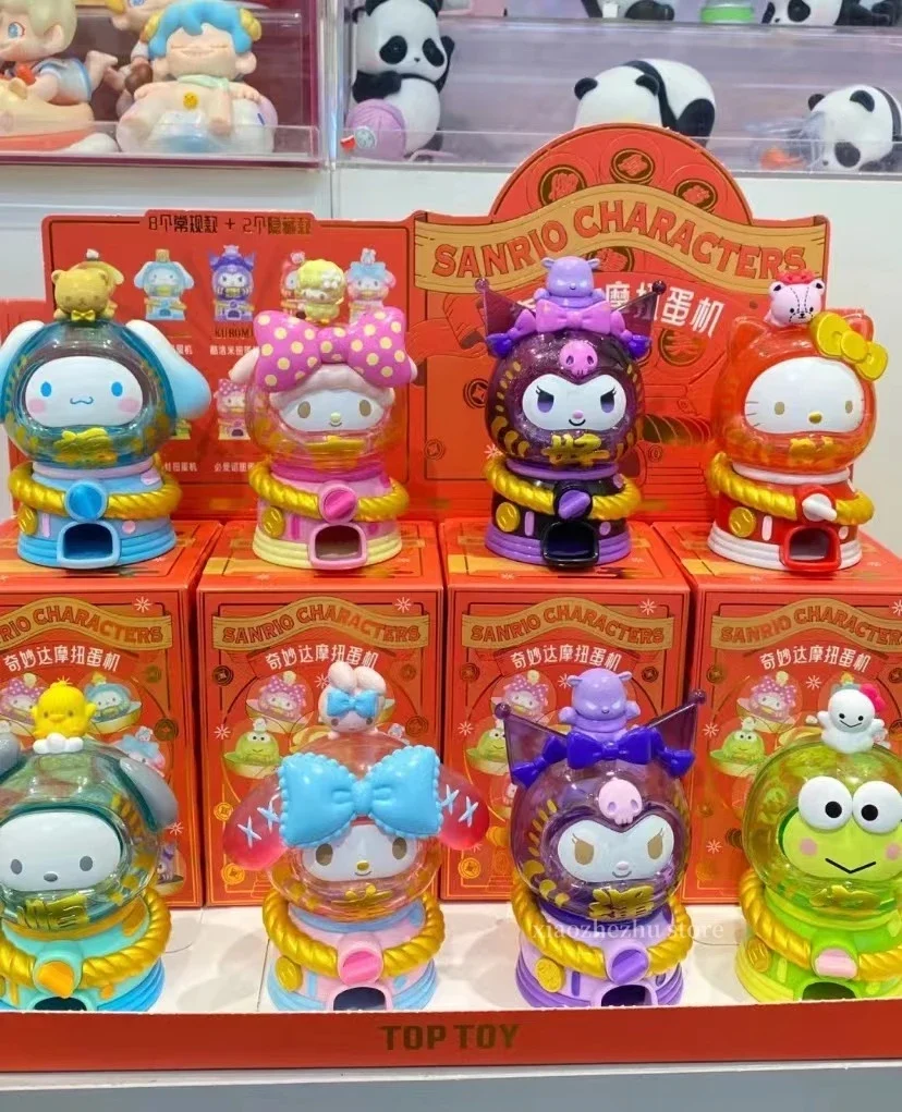 

Оригинальная кавайная подвижная фигурка Sanrio в виде яйца, фигурка Cinnamoroll, почтовый стакан, пурин, куроми, моя мелодия, фигурка керпи, аниме модель куклы