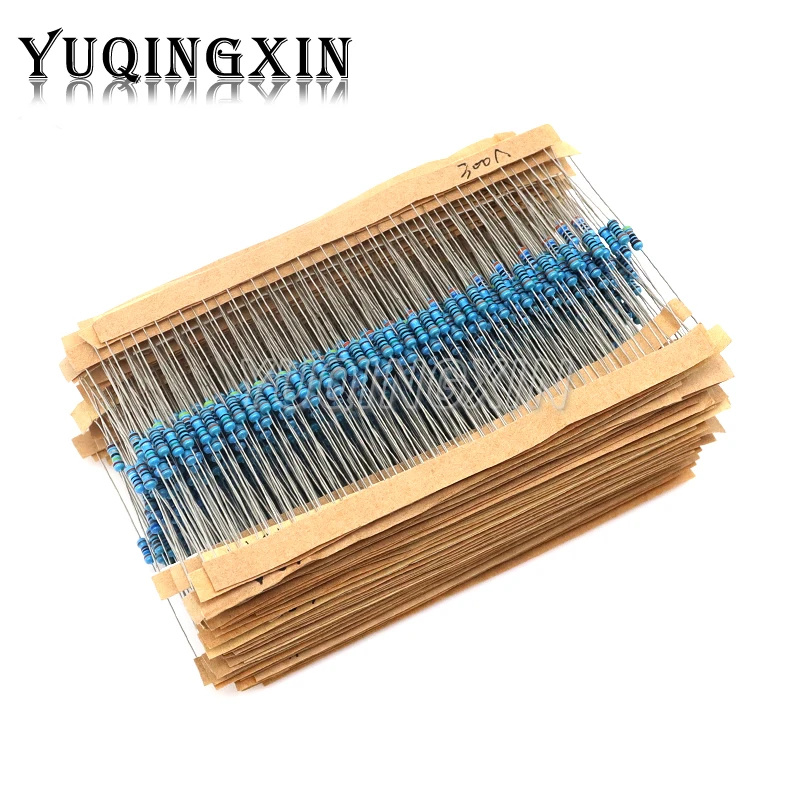 

3120pcs 156Values 1/4W Metal Film Resistor Kit 1R-10M ohm 1% Resistance Assortment Set 1ohm-10Mohm DIY Samples Pack