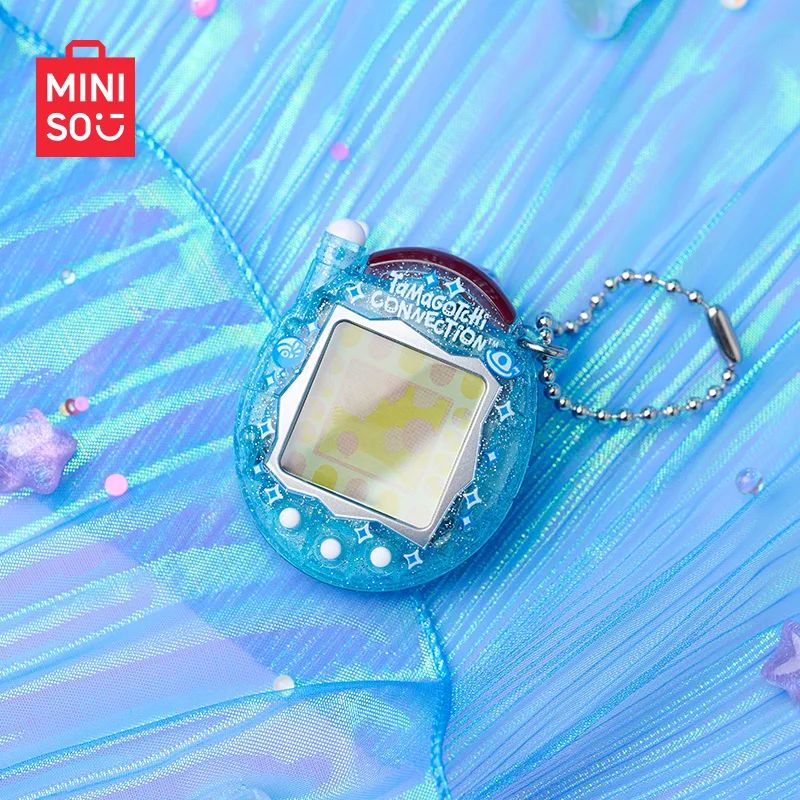 سلسلة اتصال MINISO الأصلية لوحدة التحكم الإلكترونية للحيوانات الأليفة لعبة Kawaii لطيف وحدة التحكم الافتراضية الحيوانات الأليفة تاما جوتشي لعبة هدية عيد ميلاد