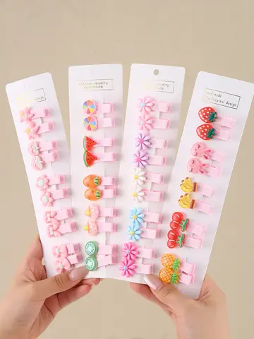 Children's hair clips, girls' autumn and winter plush hair clips, bow side clips, headwear