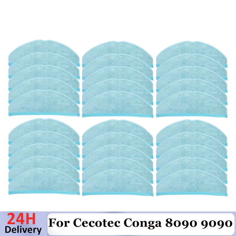 

Mop Cloths For Cecotec Conga 8090 9090 Robotic Vacuum Cleaner Part Microfiber Cloth Rag Replacement Spare Parts Accessories