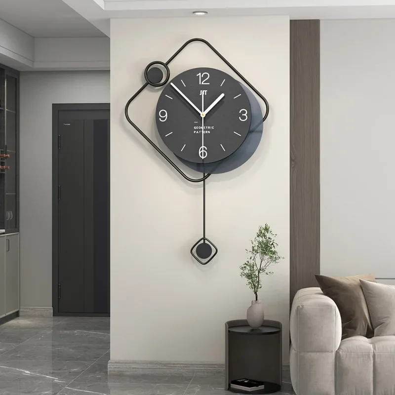Modern Artistic Clock Living Room Entrance Background Decoration Wall Clock Fashionable Personalized Creative Clock