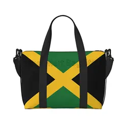 Flag of Jamaica Print Travel Duffle Bag Multipurpose Weekender Bags Unisex Casual Waterproof Luggage Bag for Outdoor Sports Gym