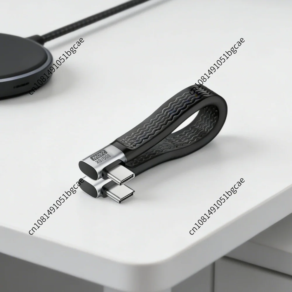 Type C Male To Male Data Cord 240W 8K 60HZ USB4 Fast Charging Short Cable 80Gbps Data Transfer FPC Data Cable for Laptop Phone