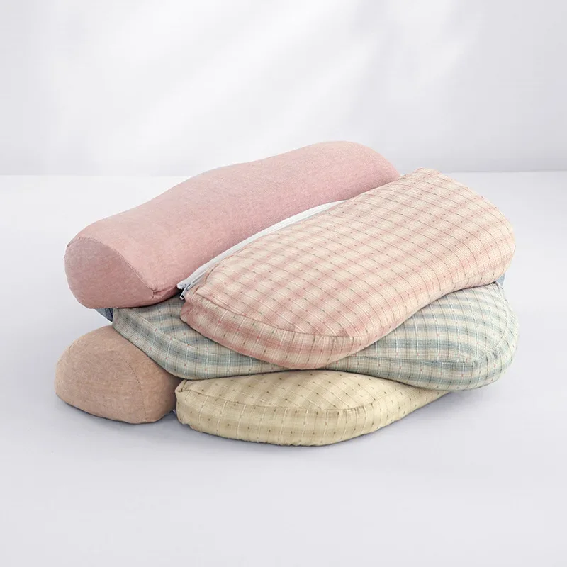1pcs Buckwheat shell pillow cervical protection headrest cotton traction combination adult home use pillow core reverse traction