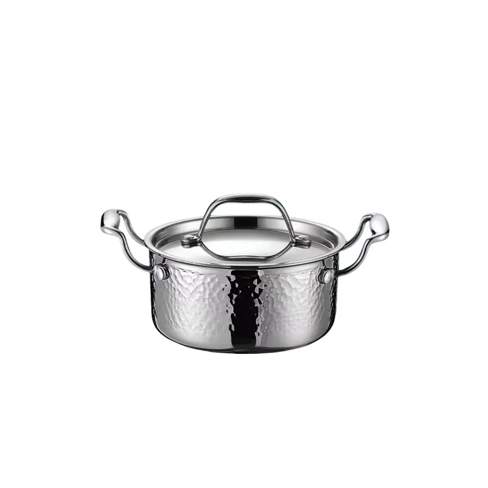 Stainless Steel Single Small Hot Pot Home Club Shabu-Shabu, Perfect for Two People