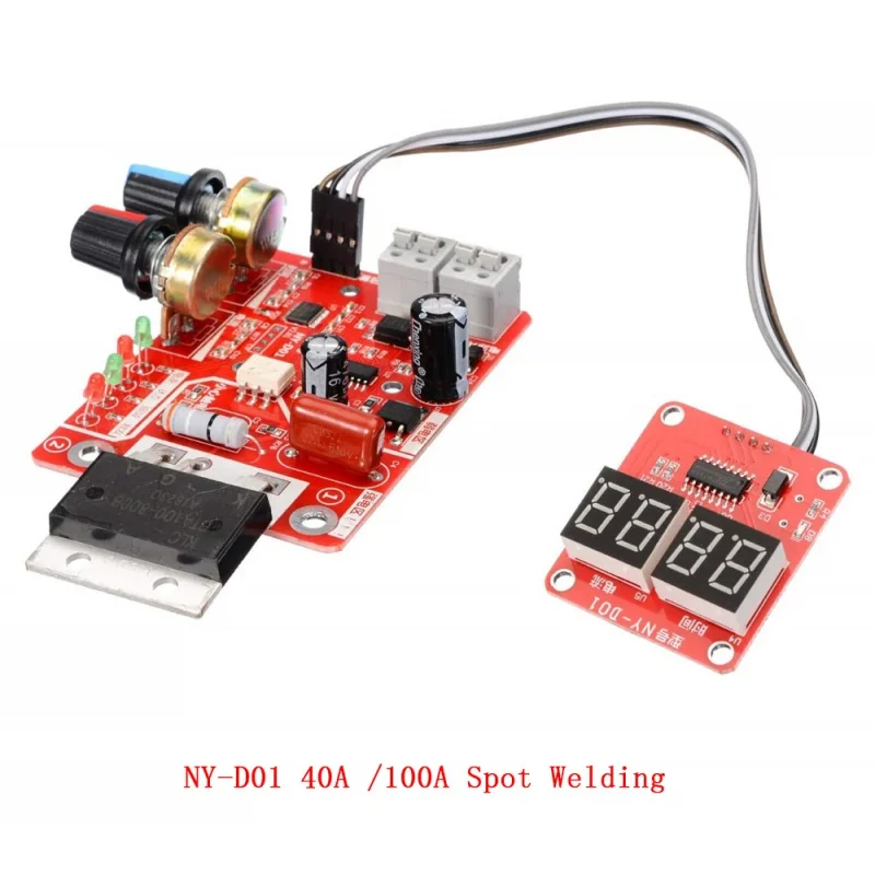 40A 100A Digital Point Weld Machine NY-D01 110V/220V Transformer Controller Current Display