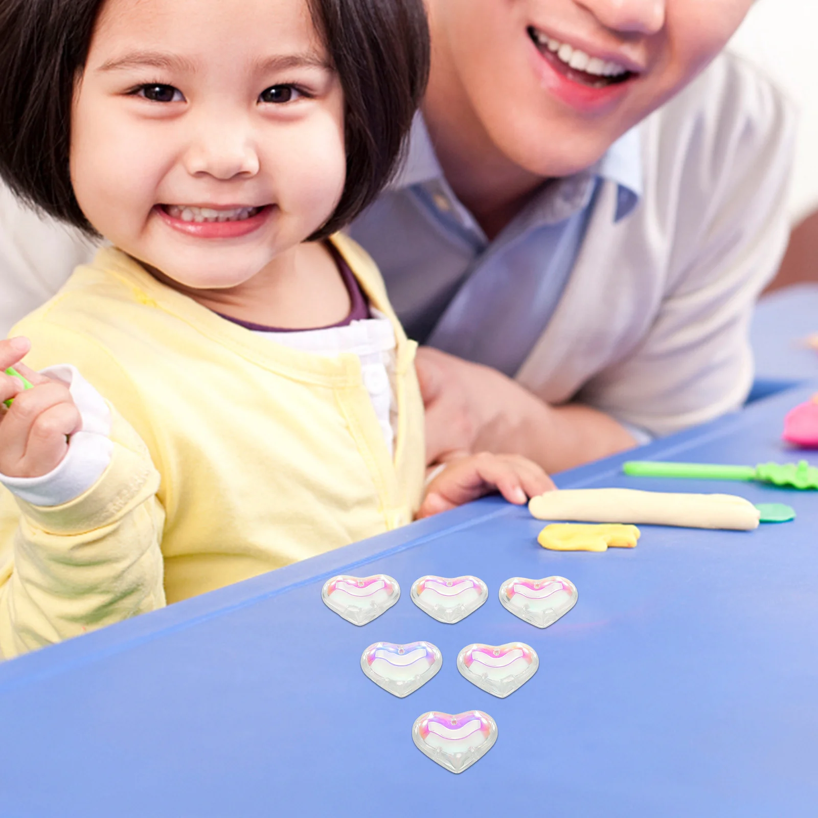 

16Pcs Heart Suncatcher Glass Heart Hanging Ornament Colorful Sun Catcher Decoration for Window Garden Wedding Christmas