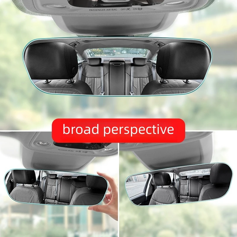 Hochauflösender Hilfs-Rückspiegel mit weitem Sicht, gebogener Weitwinkel-Rückspiegel im Auto, blendfreie Rückspiegel