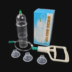 Vacuum Cupping Male Penis Pump Stretcher Enlargement Set Cock Growth With Extender Vacuum Cup Accessory Portable Tool For Men