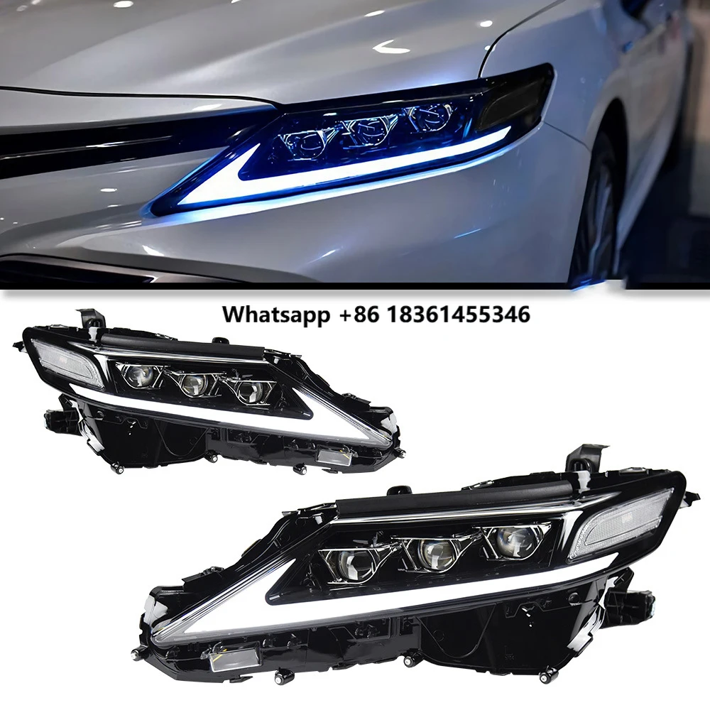 

for Camry Auto Part LED Light Head Lamp 2018 2023 8th Gen Dynamic Turn Signal High Beam DRL Assembly Plug Play