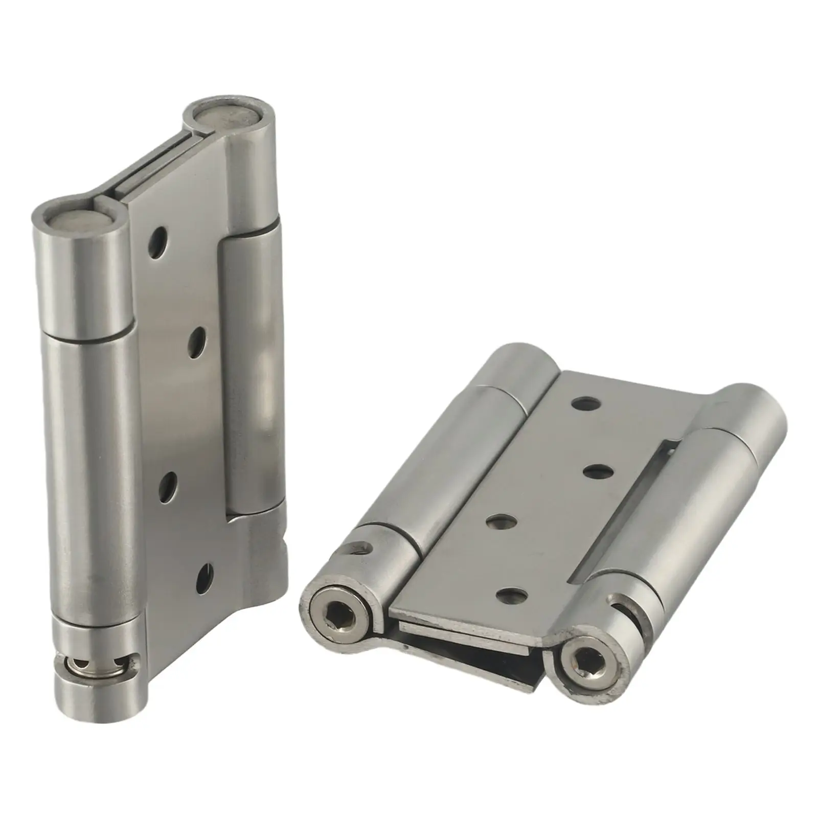 Saloon Door Hinges Stainless Steel Door Hinges For Commercial Use Durability Easy Installation Fixing Brackets Included