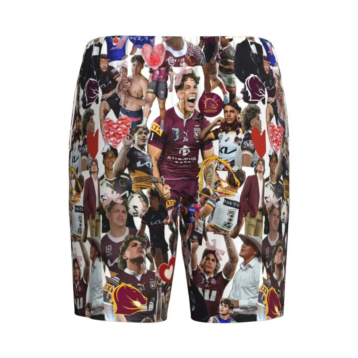 Custom Reece Walsh Nrl Hot Collage Photos Shorts Sleeping Pants Men Pajama Pants Lounge Sleep Sleepwear Bottoms