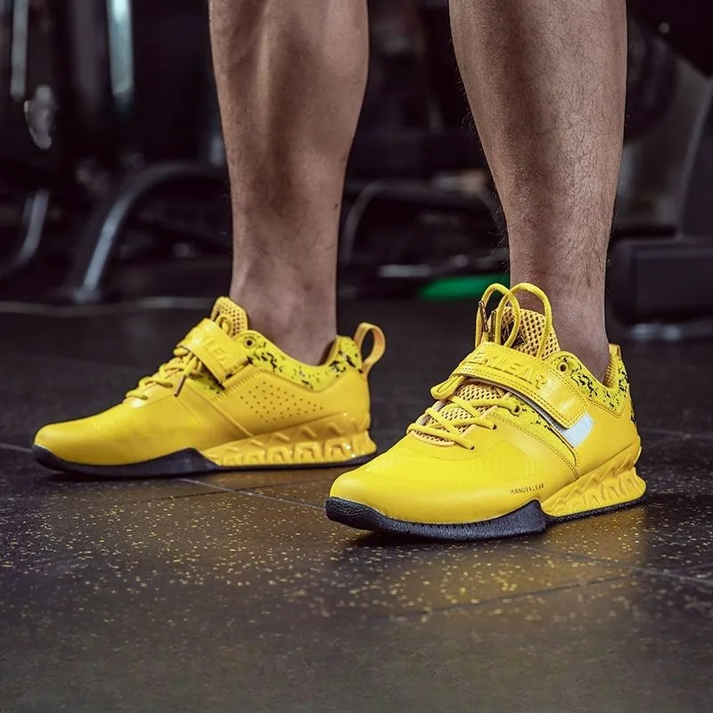 Sapatos de agachamento profissional para homens e mulheres, fitness indoor, deadlift, calçados esportivos resistentes ao desgaste, treinamento de força, sapatos de peso