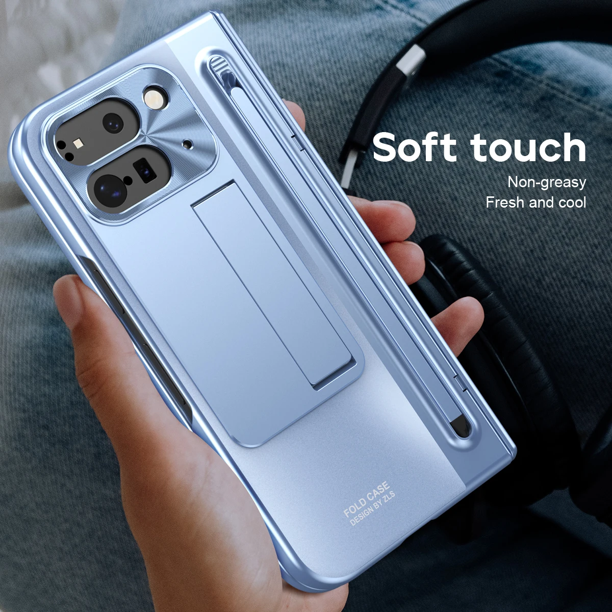 360 Full Protection Hinge Case For Google Pixel 9 Pro Fold 2 With Touch Pen Folding Cover Z Fold 6 5 4 Tempered Glass Film Stand