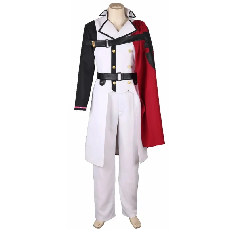 Unisex Anime Cos Seraph of the end Crowley Eusford Cosplay Costumes Outfit Halloween Christmas Uniform Custom Size MS16209