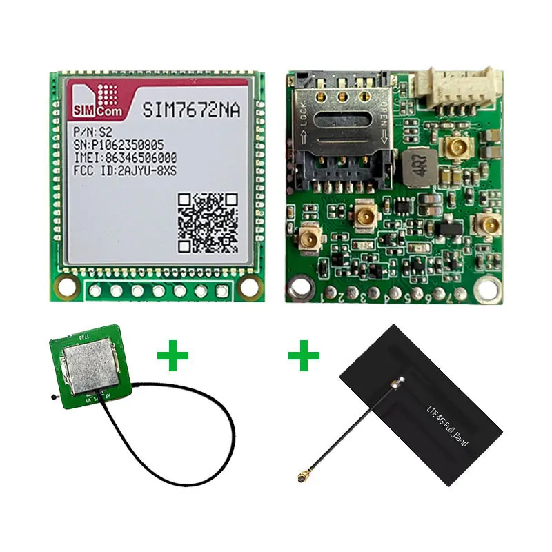 SIMcom SIM7672G/E/NA Core Board Qualcomm Chip Data+GNSS Optional - Voice-Free SIM Card Module for M2M And IoT Applications