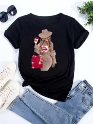 Hot Sales Printed Female Tshirt Women Fashion Graphic Printed T-Shirt Harajuku Streetwear Short Sleeves Female Clothes Tops Tees