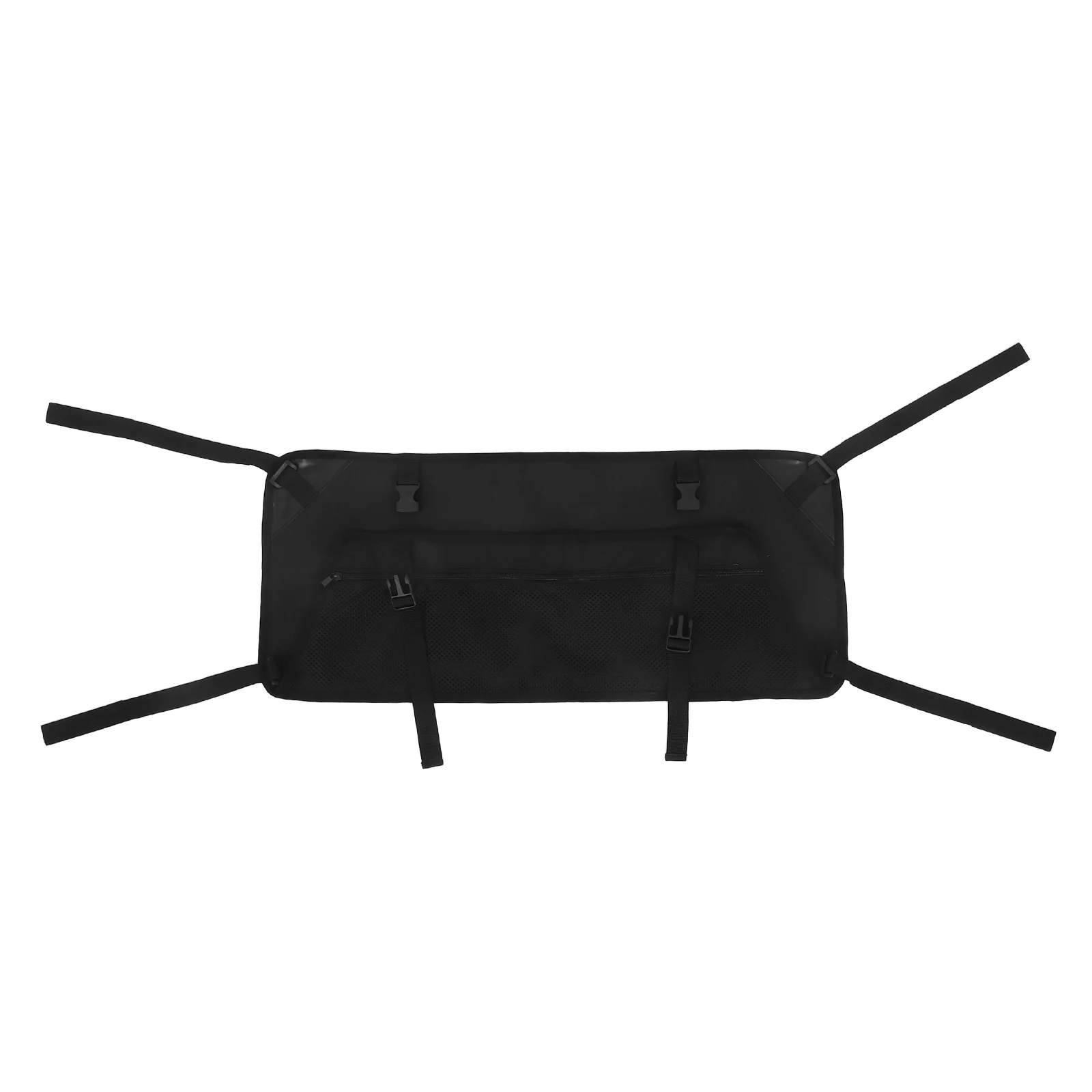 

1pc Camping Trolley Side Bag 600d Oxford Foldable Mesh Pouch Wagon Attachment Gardening Organizer Shopping Cart Storage Bag