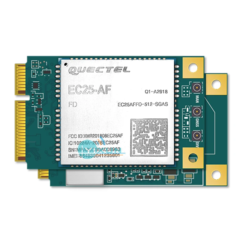 

Quectel EC25-AF Mini Pcie B2/B4/B5/B12/B13/B14/B66/B71 EC25AFFA-512-SGAS/FDD-LTE CAT4 Module для Северной Америки FirstNet