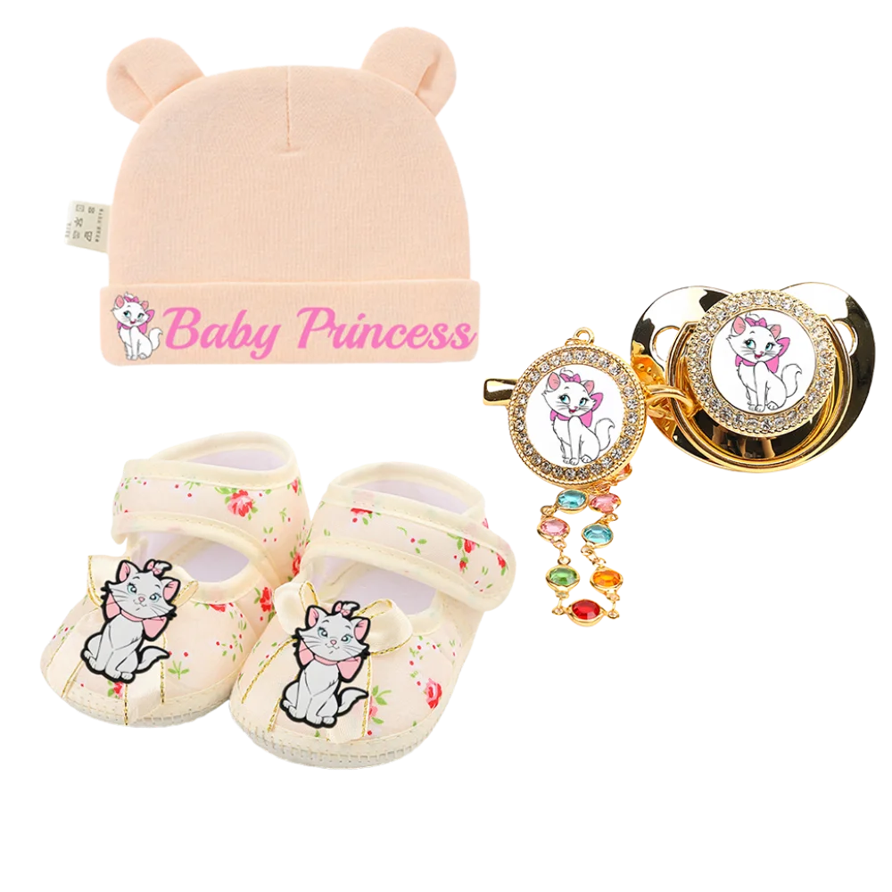 

Newborn feeding Cartoon-printed baby bib baby shoes for newborns Baby hat with cute chewing nipples Comfortable newborn